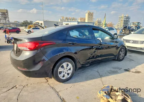 2016 Hyundai Elantra Se из США, поврежденный, VIN 5NPDH4AE7GH725541